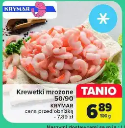 Carrefour Market Krewetki gotowane mrożone 50/90 Krymar oferta