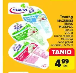 Carrefour Market Twaróg lekki Mlekpol mazurski smak oferta