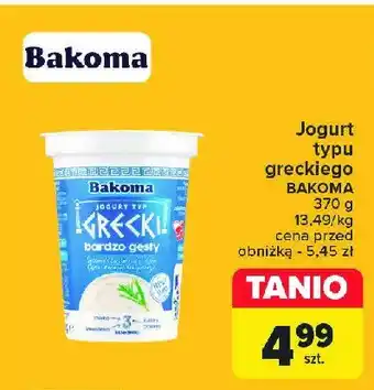 Carrefour Market Jogurt naturalny Bakoma grecki oferta