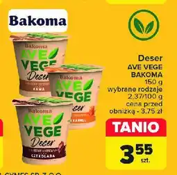 Carrefour Market Deser na kremie kokosowym kawa Bakoma ave vege oferta