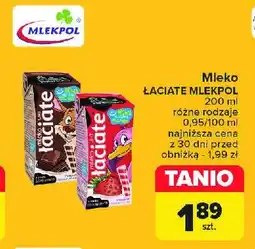 Carrefour Market Mleko truskawkowe Łaciate oferta
