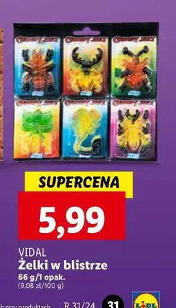 Lidl Żelki pająki Vidal oferta