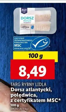 Lidl Dorsz atlantycki - polędwica Rybny targ lidla oferta