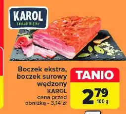 Carrefour Market Boczek wędzony surowy Karol oferta