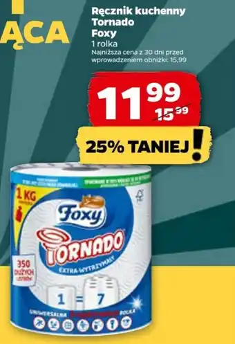 Netto Ręcznik kuchenny Tornado Foxy, rol. oferta