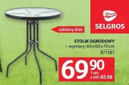Selgros STOLIK OGRODOWY oferta