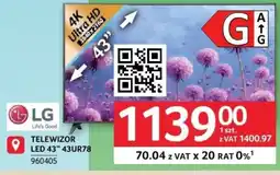 Selgros TELEWIZOR LED 43" 43UR78 oferta