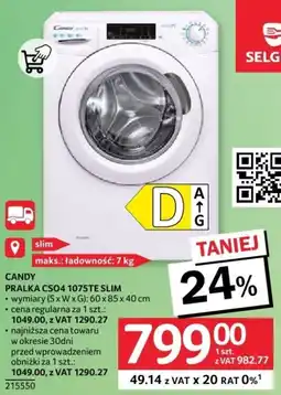 CANDY PRALKA CSO4 1075TE SLIM