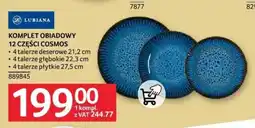 LUBIANA KOMPLET OBIADOWY 12 CZĘŚCI COSMOS