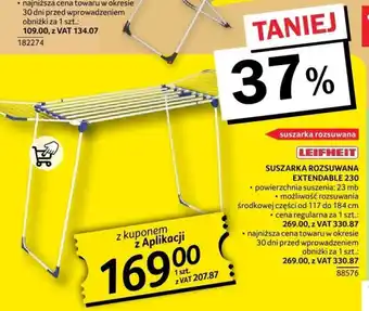 Selgros LEIFHEIT SUSZARKA ROZSUWANA EXTENDABLE 230 oferta