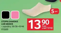 Selgros STOPKI DAMSKIE LUB MĘSKIE oferta
