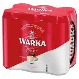 Sużyw Warka Classic Piwo jasne 6 x 500 ml oferta