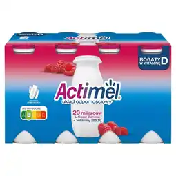 Carrefour Actimel Napój jogurtowy o smaku malinowym 800 g (8 x 100 g) oferta