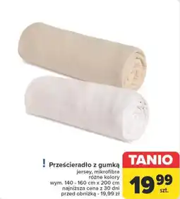 Carrefour Prześcieradło z gumką oferta