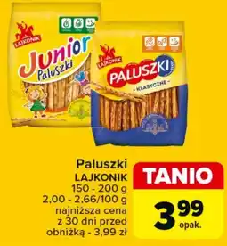 Carrefour Paluszki Lajkonik oferta