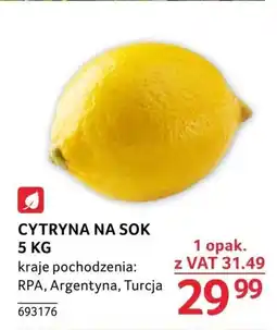 Selgros CYTRYNA NA SOK, 5 KG oferta