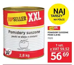 POMIDORY SUSZONE PASKI, 2,8 KG