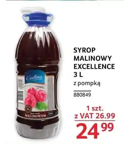 Selgros SYROP MALINOWY EXCELLENCE, 3 L oferta