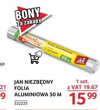 Selgros JAN NIEZBĘDNY FOLIA ALUMINIOWA, 50 M oferta
