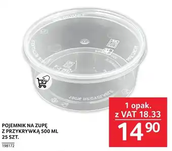 Selgros POJEMNIK NA ZUPĘ Z PRZYKRYWKĄ 500 ML, 25 SZT. oferta