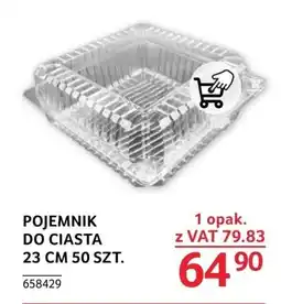 POJEMNIK DO CIASTA 23 CM, 50 SZT.