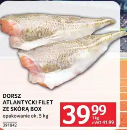Selgros DORSZ ATLANTYCKI FILET ZE SKÓRĄ BOX 1 kg oferta