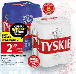 Twój Market Piwo Tyskie, 4 x 500 ml oferta