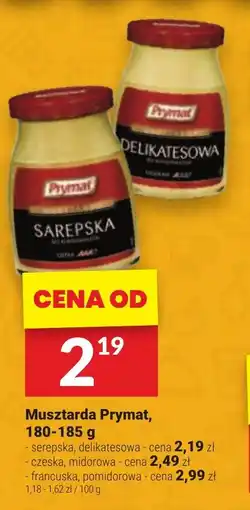 Twój Market Musztarda Prymat, 180-185 g oferta