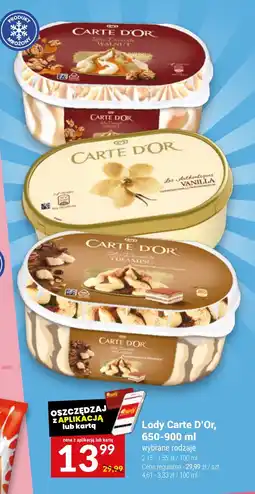 Lody Carte D'Or, 650-900 ml