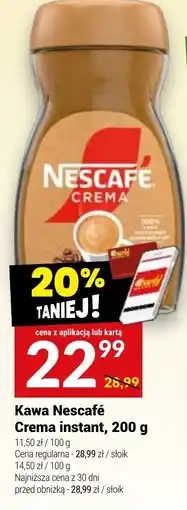 Twój Market Kawa Nescafé Crema instant, 200 g oferta