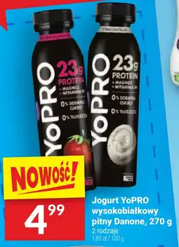 Twój Market Jogurt YoPRO wysokobiałkowy pitny Danone, 270 g oferta