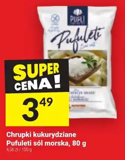 Twój Market Chrupki kukurydziane Pufuleti sól morska, 80 g oferta
