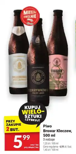 Twój Market Piwo Browar Kleczew, 500 ml oferta