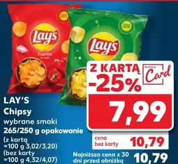 Kaufland LAY'S Chipsy, 265/250 g oferta