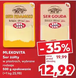 Kaufland MLEKOVITA Ser żółty, 500 g oferta
