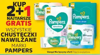 Kaufland WSZYSTKIE CHUSTECZKI NAWILŻANE MARKI PAMPERS oferta