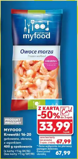Kaufland MYFOOD Krewetki 16-20, 400 g oferta