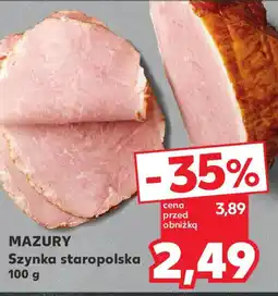 Kaufland MAZURY Szynka staropolska, 100 g oferta
