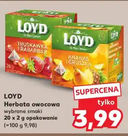 Kaufland LOYD Herbata owocowa, 20 x 2 g oferta