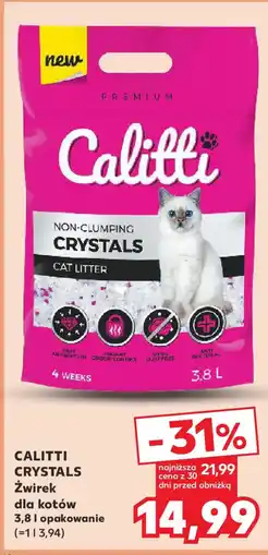 Kaufland CALITTI CRYSTALS Żwirek dla kotów, 3,8 l oferta