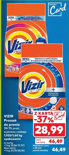 Kaufland VIZIR Proszek do prania 1,925-1,65 kg oferta