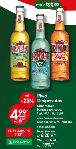 Żabka Piwo Desperados, 400 ml oferta