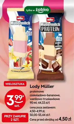Żabka Lody Müller, 90 ml oferta