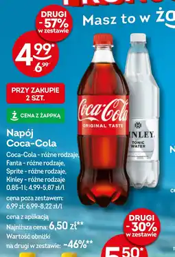 Żabka Napój Coca-Cola, 0,85-1 l oferta