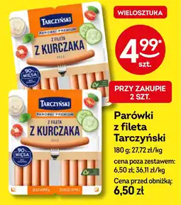 Żabka Parówki z fileta Tarczyński, 180 g oferta