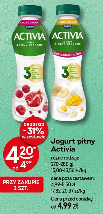 Żabka Jogurt pitny Activia, 270-280 g oferta