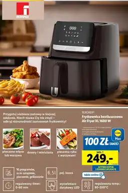 Lidl Frytkownica beztłuszczowa 1600w Bergner oferta