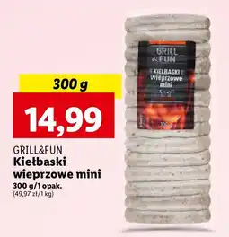 Lidl Kiełbaski wieprzowe mini Grill And Fun oferta