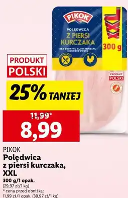 Lidl Polędwica z piersi kurczaka Pikok oferta