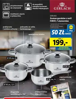 Lidl Zestaw garnków first Gerlach oferta